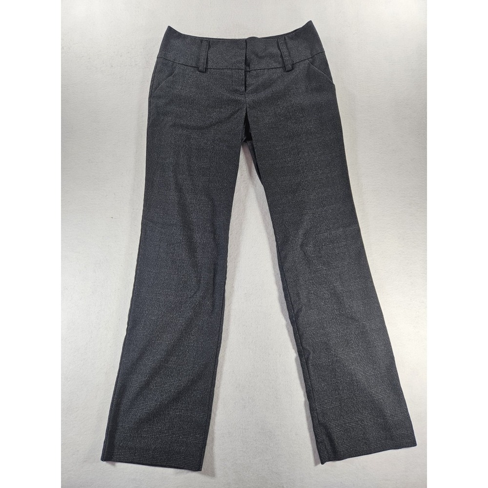 Plaid Dress Pants Size 11 Dark Gray Bootcut Trousers Dark Academia‎ Corporate